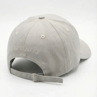 Casquette grise ajustable vue de dos, broderie Unfitnity, style sport et lifestyle